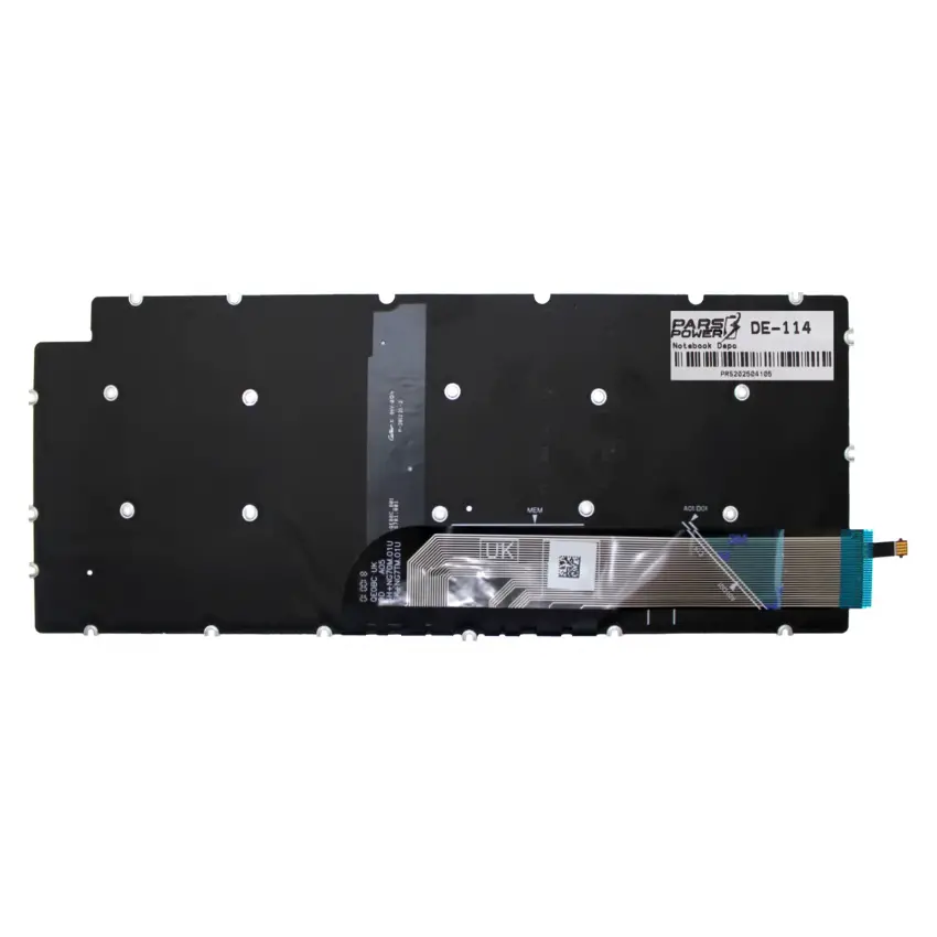 Dell Uyumlu Inspiron 5401-S65G7F82N02 Uyumlu Klavye Işıklı (Siyah TR)