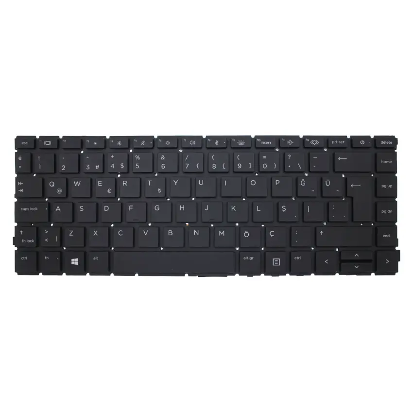 HP ProBook M23770-001, M23770-141 Klavye Işıklı (Siyah TR)