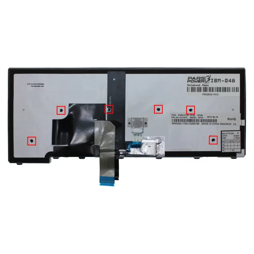 Lenovo CS13T, CS13TBL, LO-84US, N4G43TX Klavye (Işıklı TR)