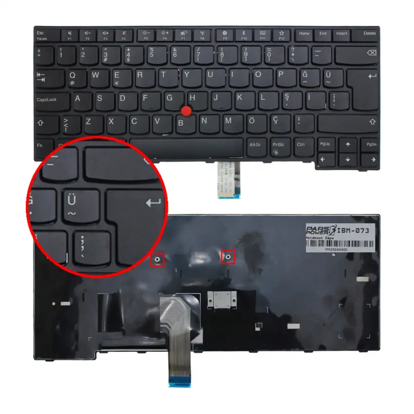 Lenovo ThinkPad 20EX, 20FN Serisi Klavye (Siyah TR)