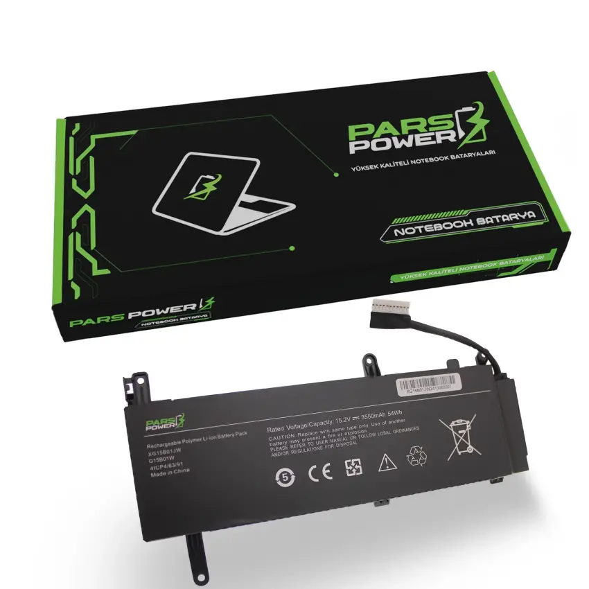 Xiaomi Mi Gaming Laptop 15.6 2018AP1543 Batarya - Pil (Pars Power)