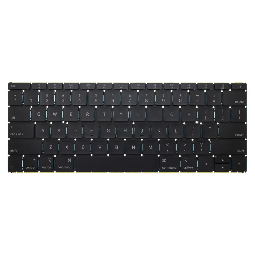 Apple MacBook Retina A1534 (2016) Klavye Siyah (ING)