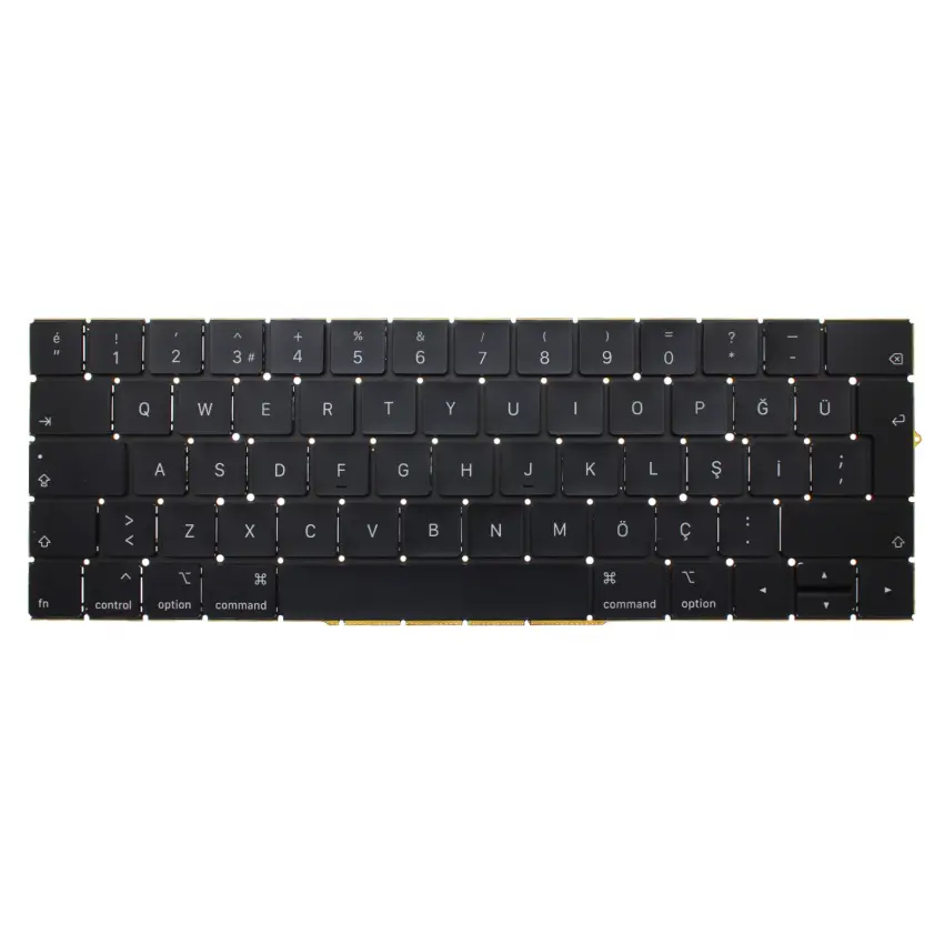 Apple MacBook TouchBar A1707 2016, 2017 Klavye Siyah (ING)