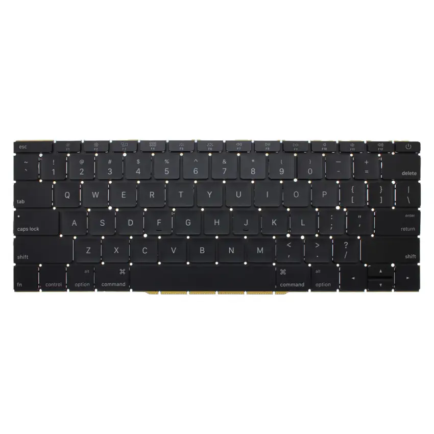 Apple MacBook Pro Retina A1708 2016, 2017 Klavye Siyah (ING)