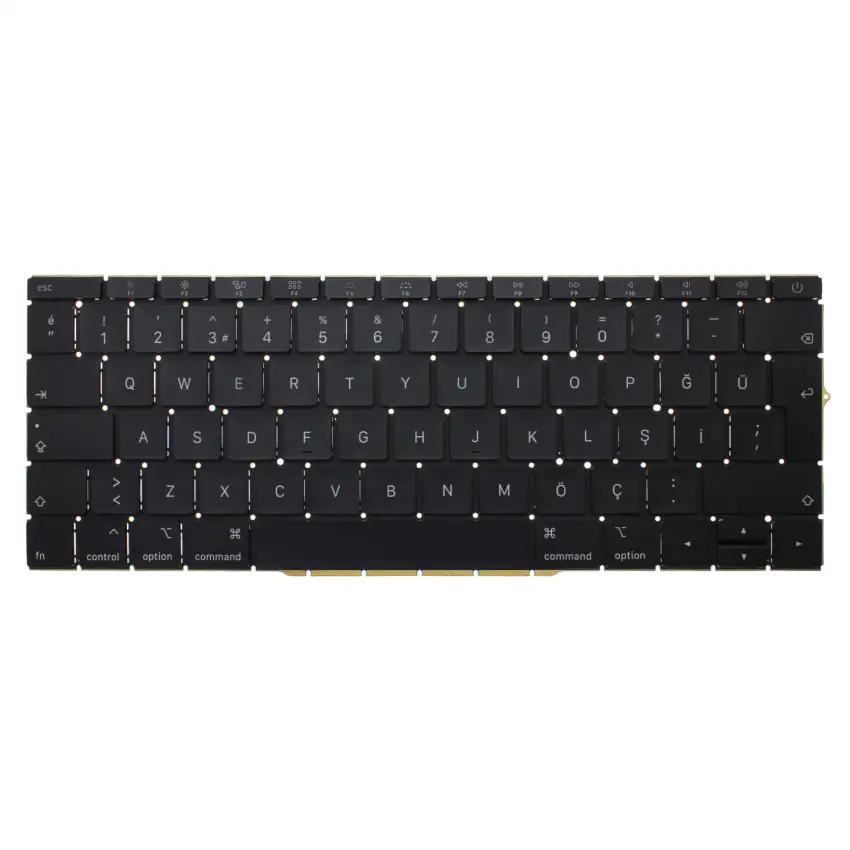 Apple MacBook Pro Retina A1708 2016, 2017 Klavye Siyah (TR)