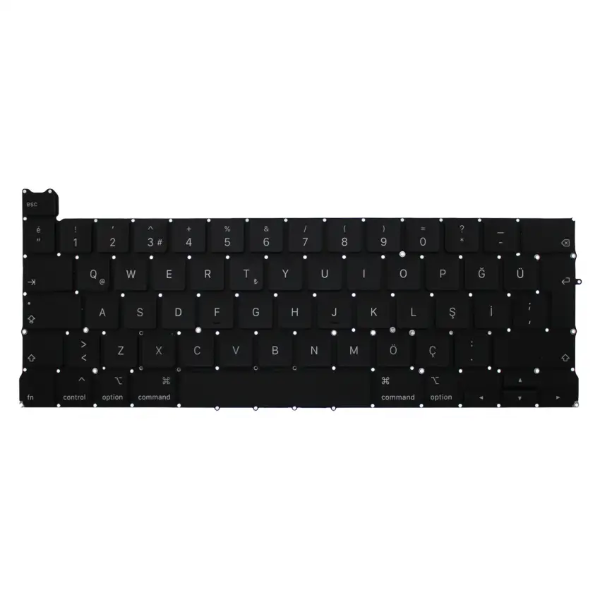 Apple MacBook Pro 13 A2289 2020 Klavye (Siyah TR)