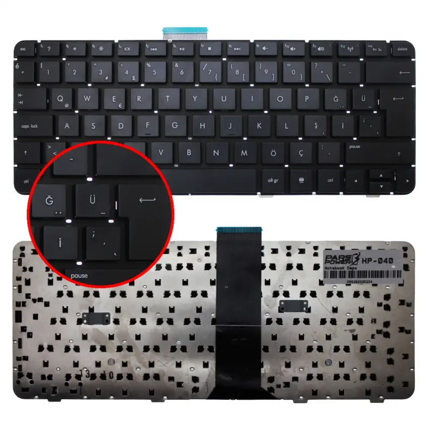 HP Pavilion dv3-4100st (XD841EA) Notebook Klavye (Siyah TR)