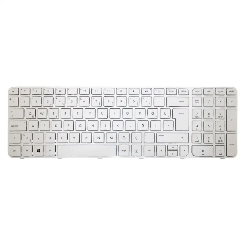 HP MP-11M83US-920W, C9M12PAAB2 Notebook Klavye (Beyaz TR)