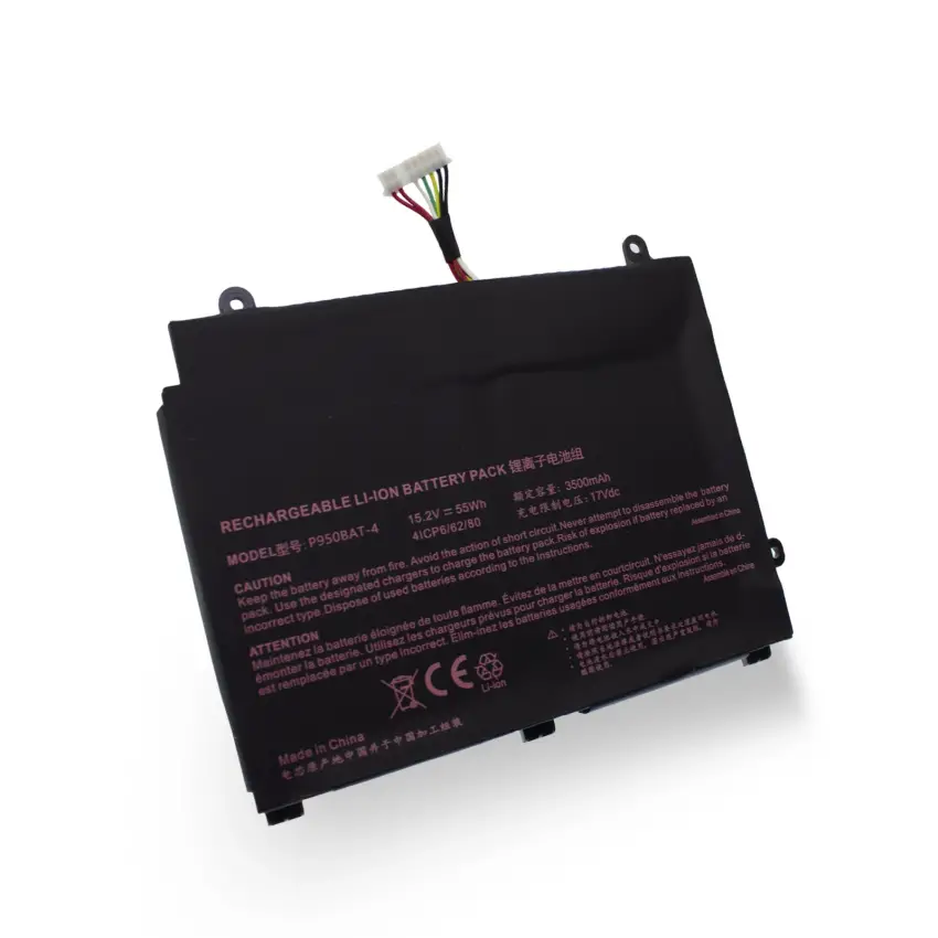 Clevo Eurocom Q5, Q6 Notebook Batarya - Pil