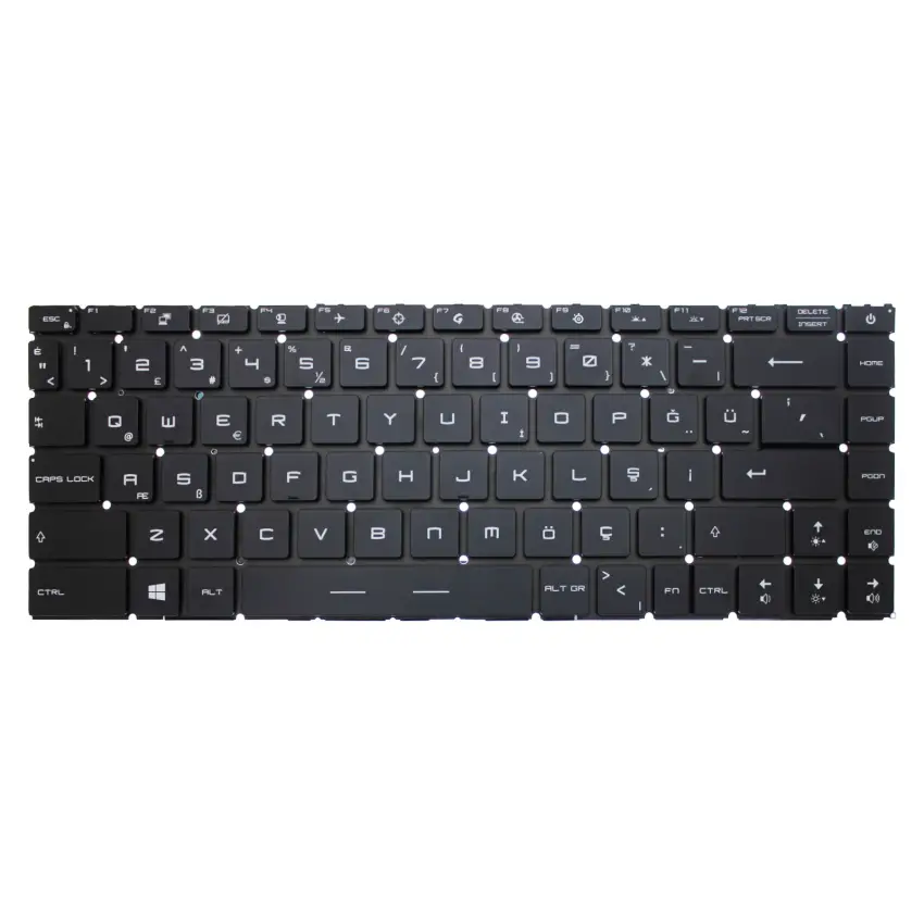 Msi Modern 15 A11SBU-800XTR Klavye Işıklı (Siyah TR)