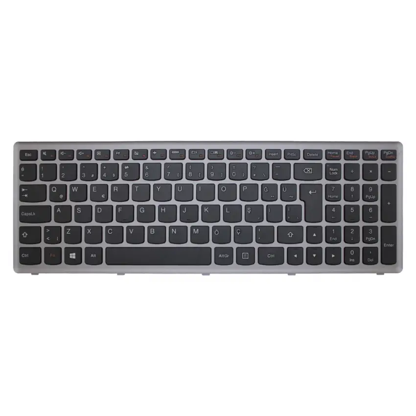 Lenovo ideaPad Z500 Type 6883, 80A4, 20202, 20226 Notebook Klavye (Siyah TR)