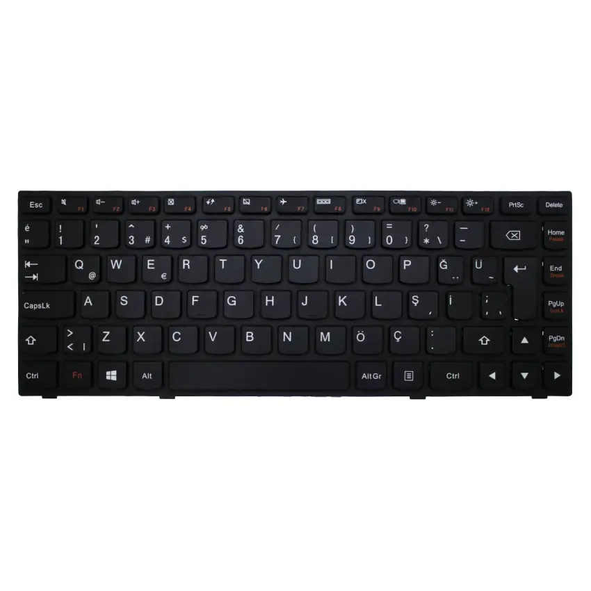 Lenovo İdeaPad B40-30, B40-45, B40-70 Notebook Klavye (Siyah TR)