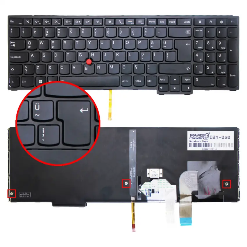 Lenovo ThinkPad 20DQ003RGE Notebook Klavye (Siyah TR)