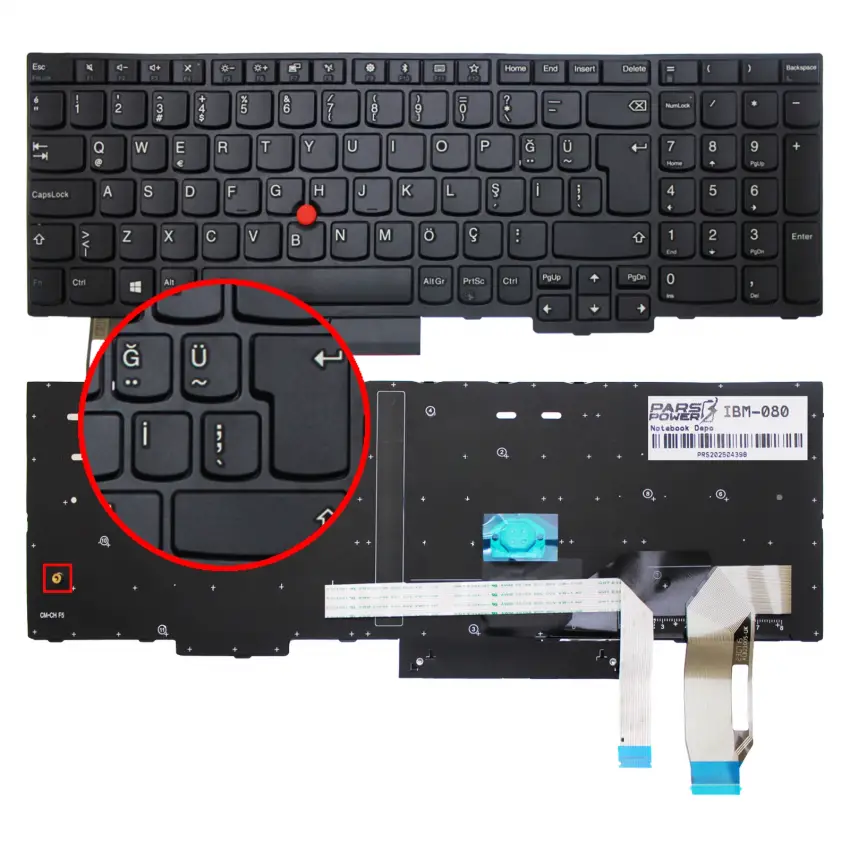 Lenovo ThinkPad 20KS001UTX, 20NB0029TX Klavye (Siyah TR)