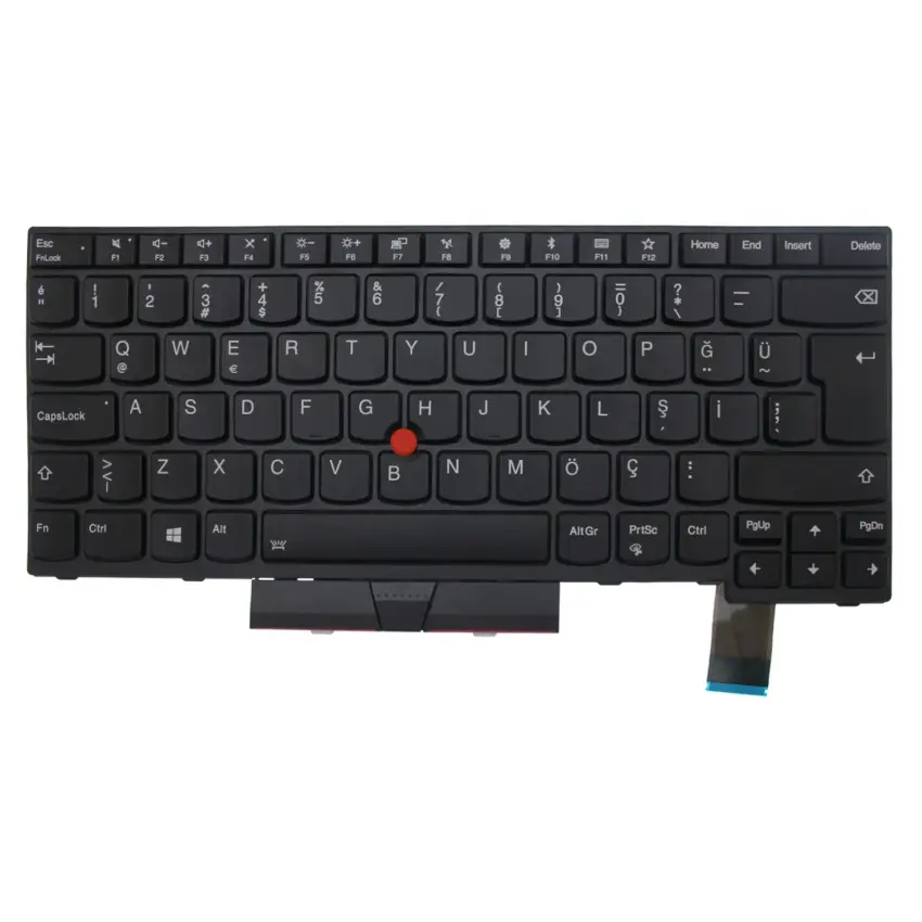 Lenovo ThinkPad T470 Type 20HD, 20HE Klavye Işıklı (Siyah TR)