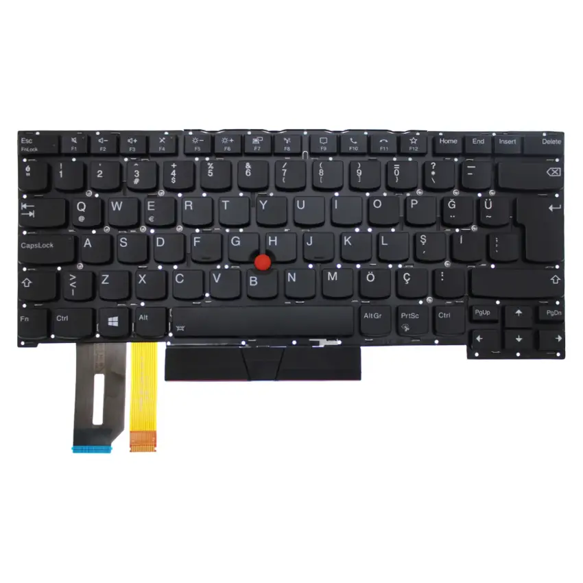 Lenovo ThinkPad T495 Type 20NJ, 20NK Klavye Işıklı (Siyah TR)