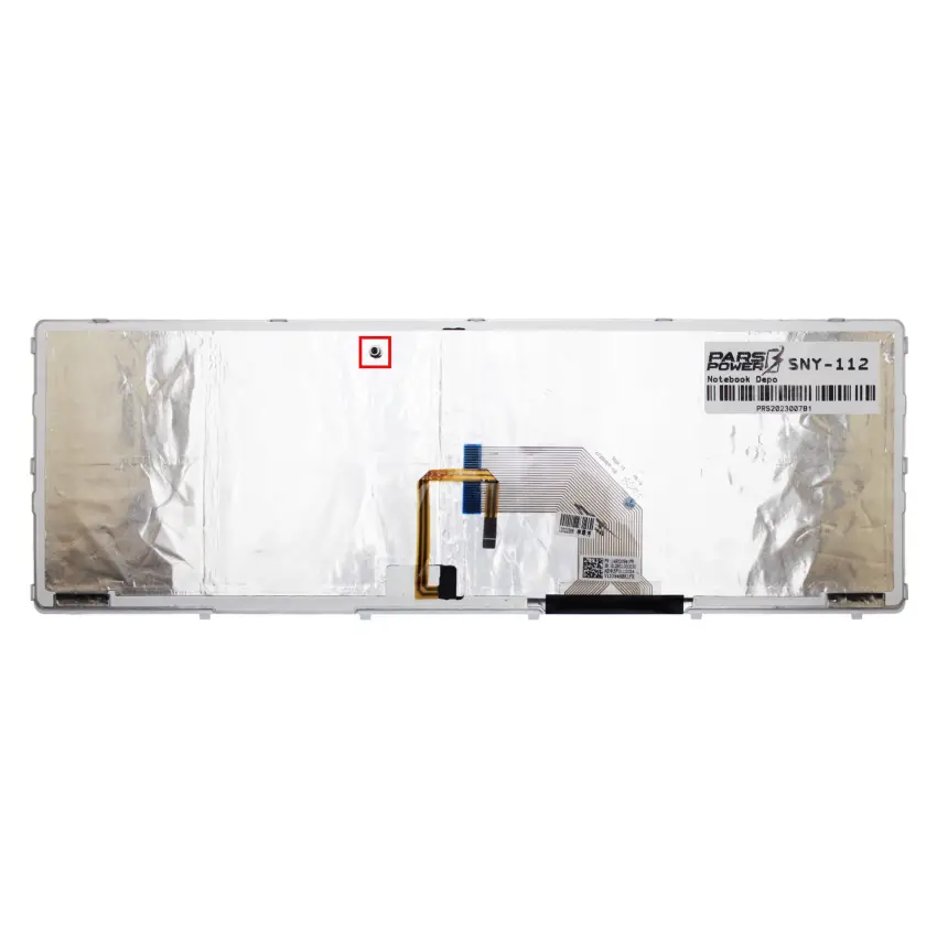 SVE 15, SVE15, SVE 17, SVE17 Serisi Notebook Klavye Işıklı (Beyaz TR)