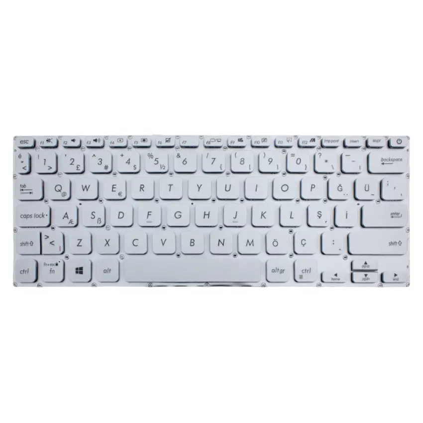 Asus A415, F415, M415 Serisi Klavye (Gümüş TR)