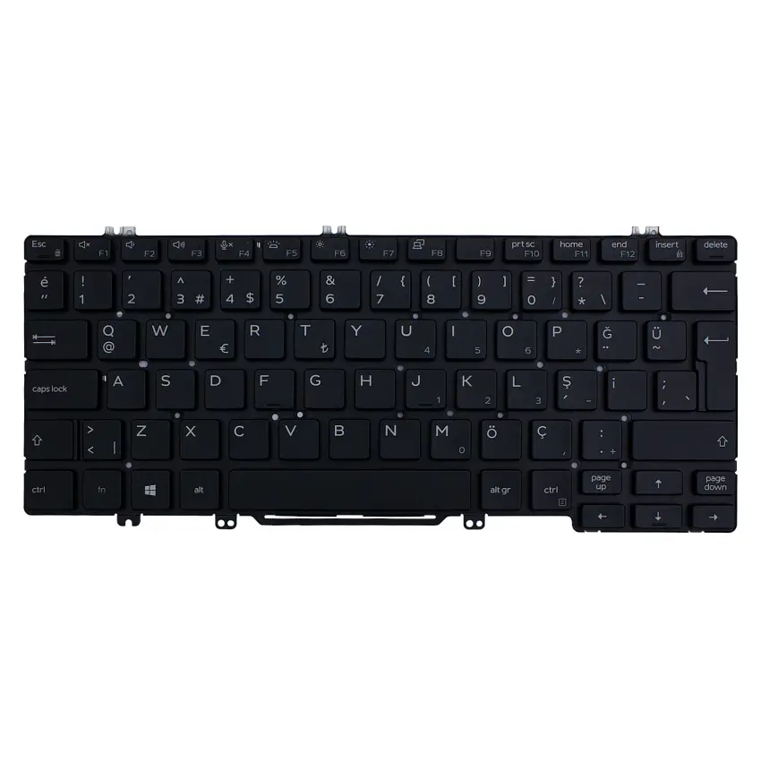 Dell Latitude 7300 P99G Klavye Işıklı (Siyah TR)