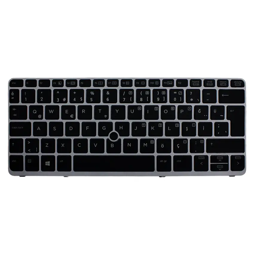 Hp EliteBook J7A41AW Uyumlu Notebook Klavye Işıklı (Siyah TR)