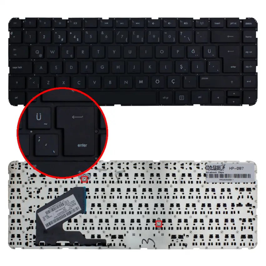 Notebook Klavye HP-087