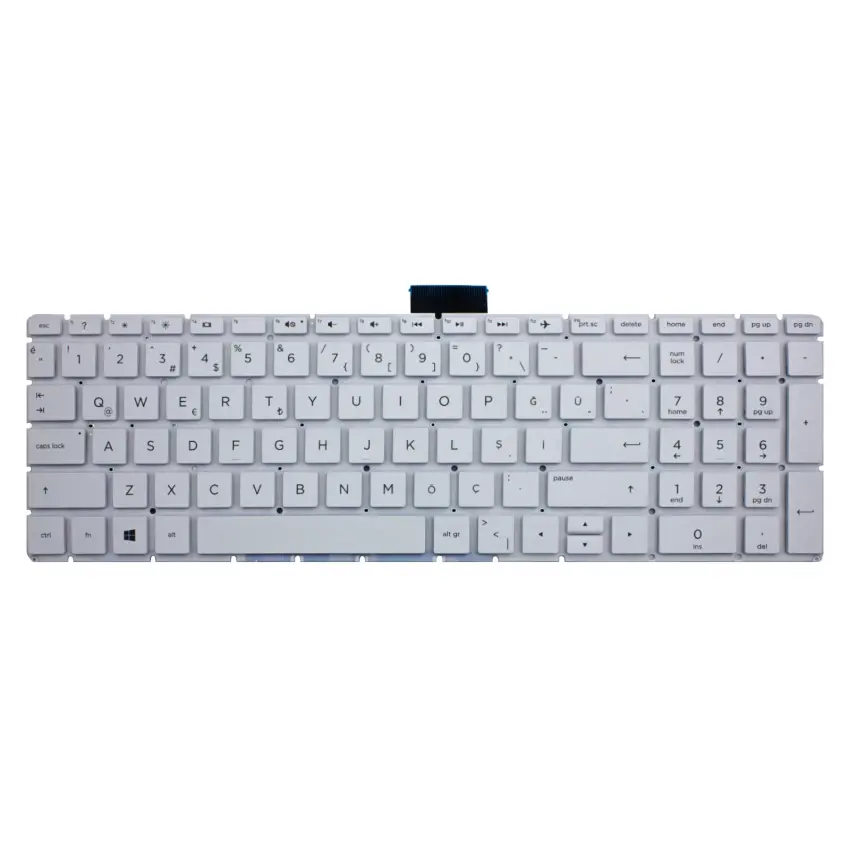 HP 15-bs154nt (4UL32EA) Notebook Klavye (Beyaz TR)