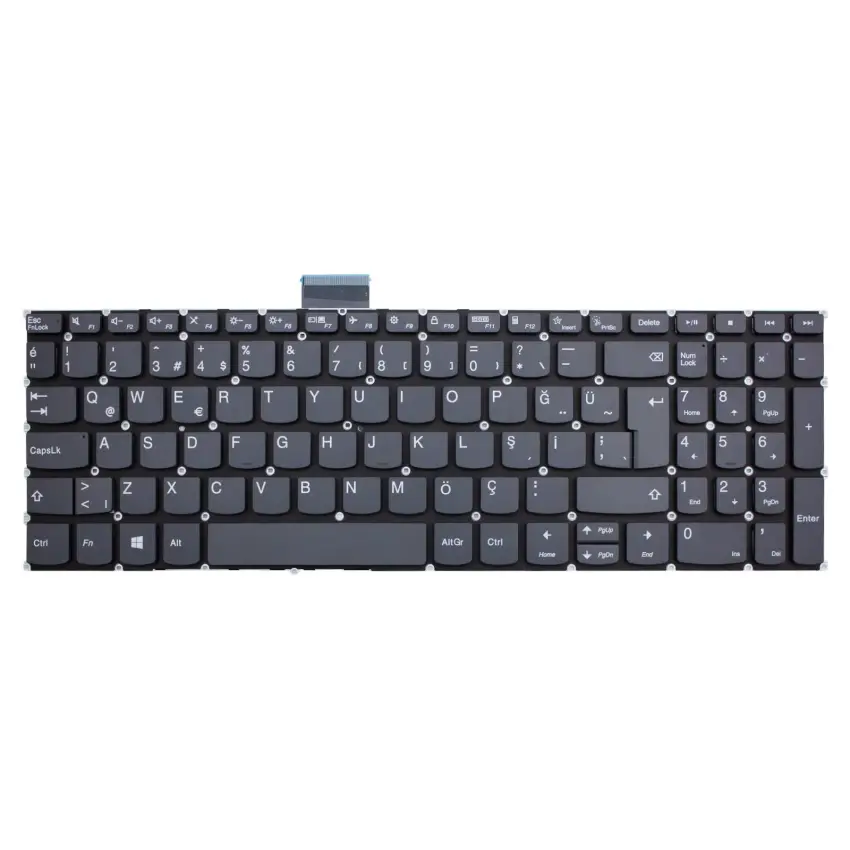 Lenovo Ideapad 3-15alc6 82ku00t7tx Klavye (Füme TR)
