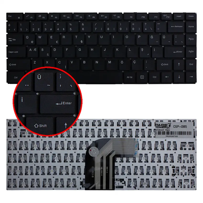 Casper Nirnava C400.5005-4C00R Klavye (Siyah TR)