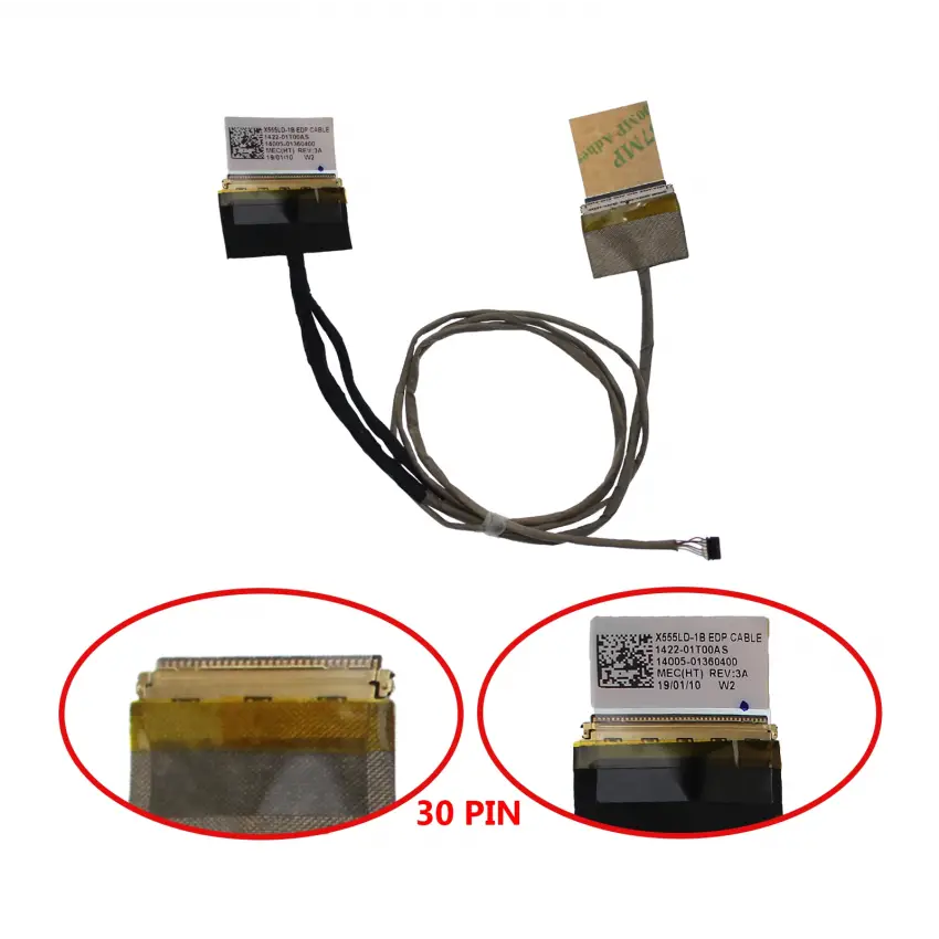 Asus K555UQ-DM028DC, K555UQ-XX017TC Lcd - Ekran Data Flex Kablo