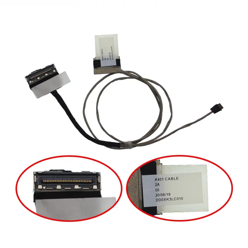 Asus K401UQ-FA177D Lcd - Ekran Data Flex Kablosu
