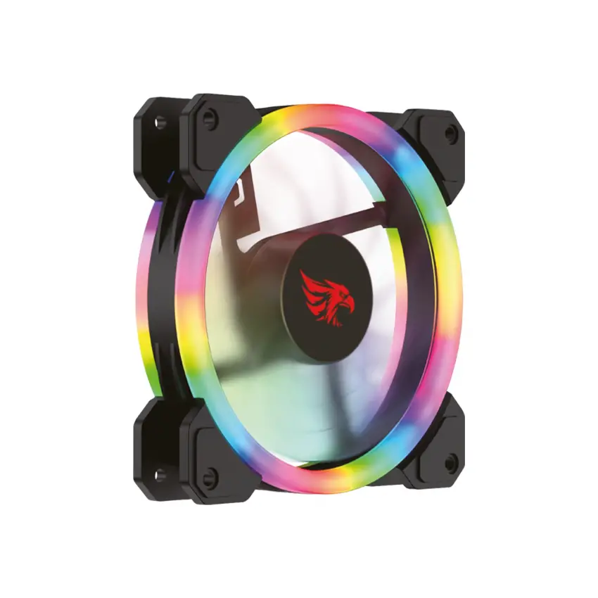 Gameagle GE-RBW12B Blast Zone 120mm Rainbow RBW Led Fan - Performans Seri Sessiz Kasa Fanı (Siyah)