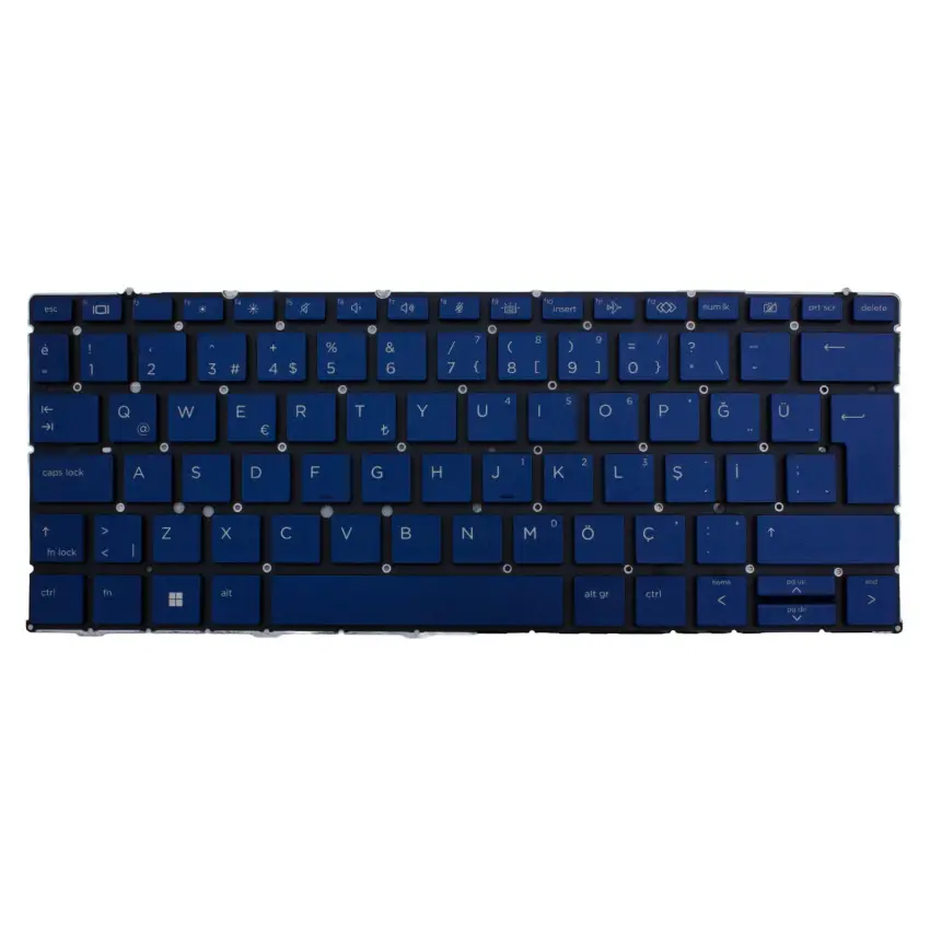 Hp N14435-001, N14435-141 Klavye Işıklı (Mavi TR)