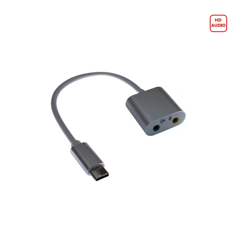 Type-C 7.1 Kanal 3.5mm Jack Dönüştürücü Harici Usb Ses Kartı