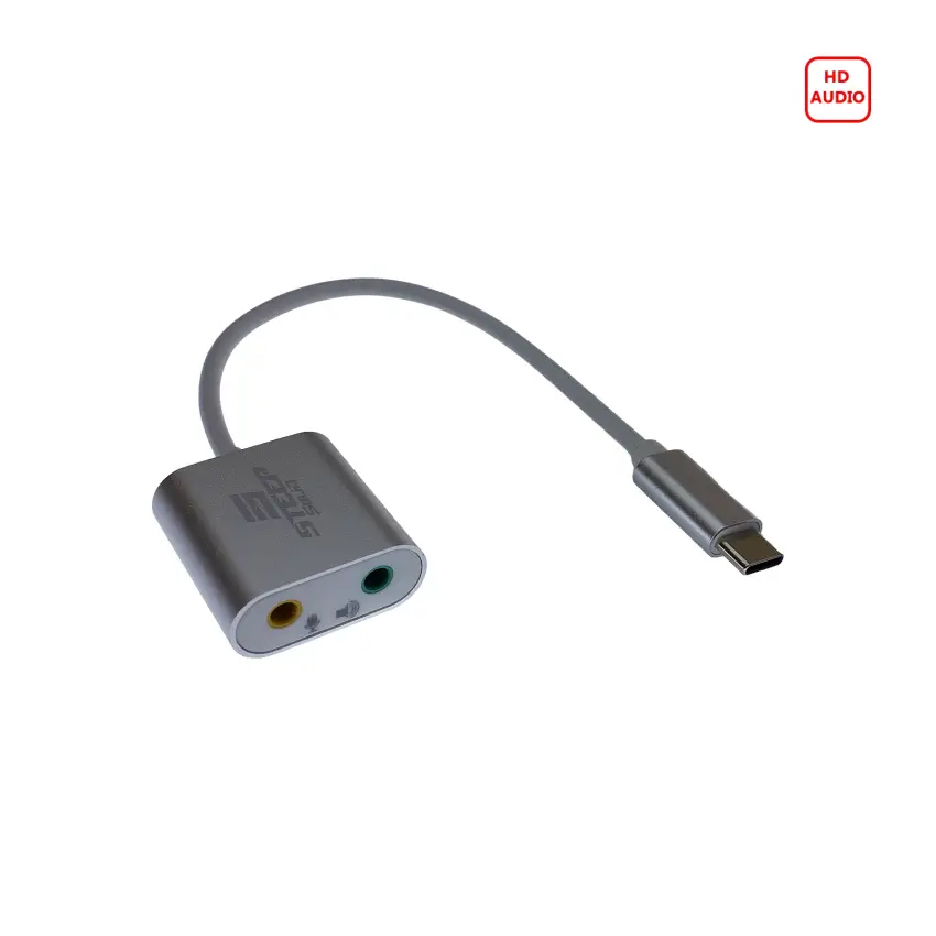 Type-C 7.1 Kanal 3.5mm Jack Dönüştürücü Harici Usb Ses Kartı