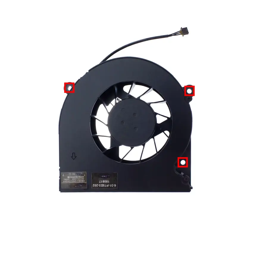 Clevo P750TM, CPU-GPU Ekran Kartı Fanı - İşlemci Fan