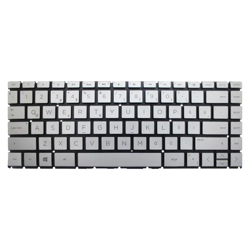 HP 14s-DQ Serisi Klavye Işıklı (Gümüş TR)