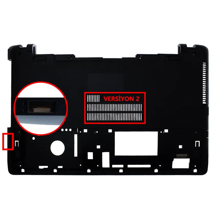 Asus X550V Notebook Uyumlu Alt Kasa