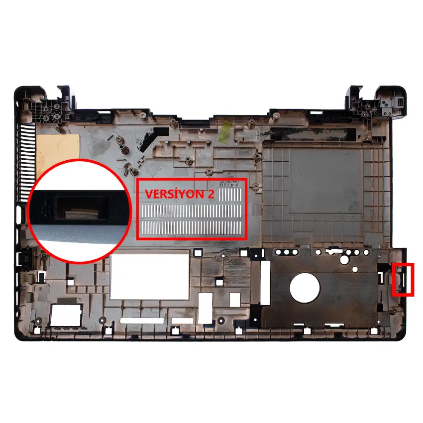 Asus 13N0-PEA1502 Notebook Uyumlu Alt Kasa