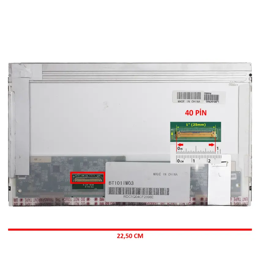 Acer Aspire One D250 Notebook Led Ekran