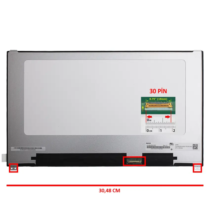 B140HAN03.3 HW0A Uyumlu Notebook Led Ekran