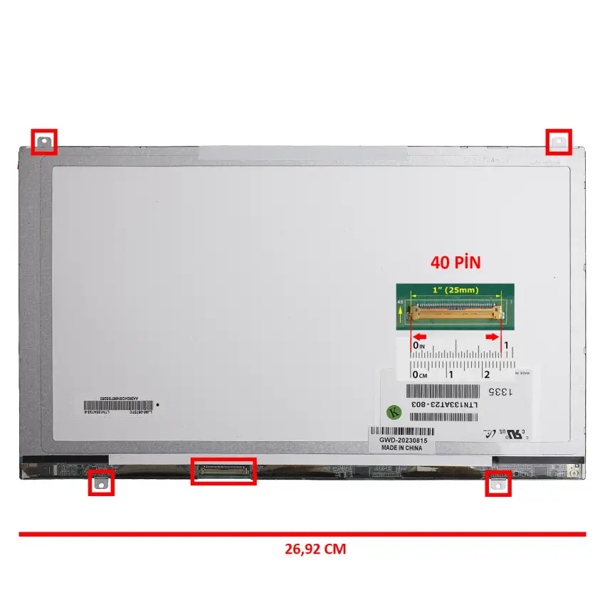 Samsung NP-SF311 Uyumlu Notebook Led Ekran