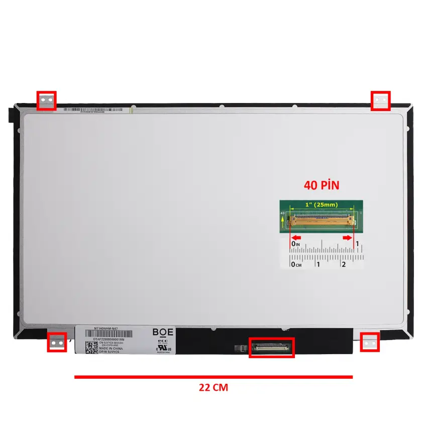Asus S400C Notebook Led Ekran
