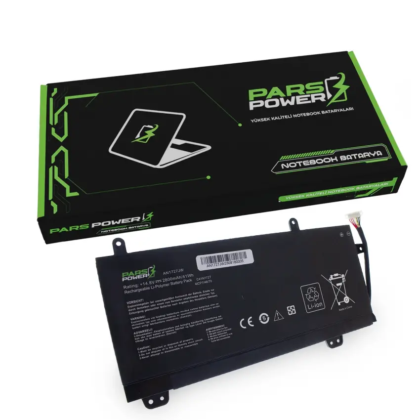 Asus ROG C41N1727, 4ICP7/48/70 Batarya - Pil (Pars Power)