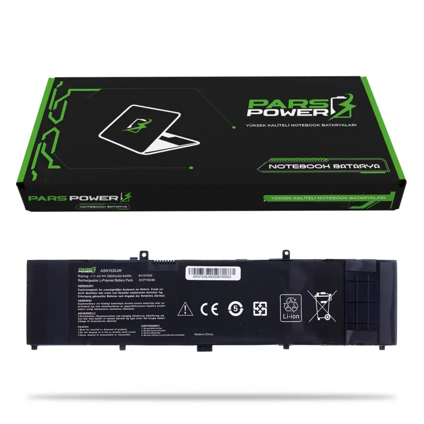 Asus ZenBook B31N1535, 0B200-02020000 Batarya - Pil (Pars Power)