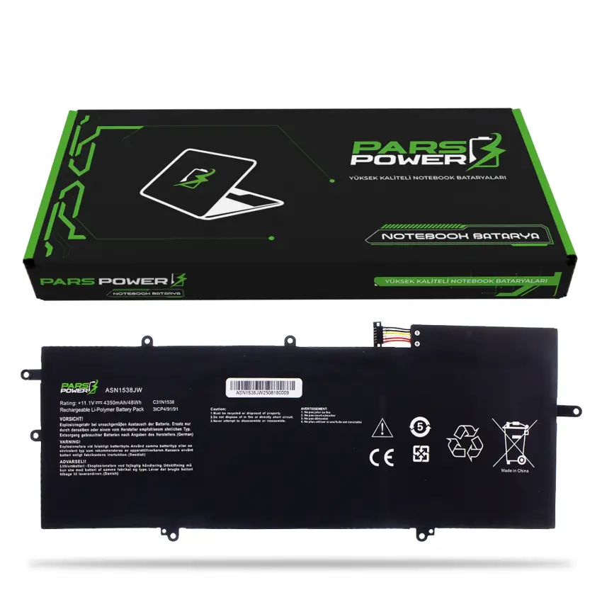 Asus ZenBook Flip UX360UA-DQ149T Batarya - Pil (Pars Power)