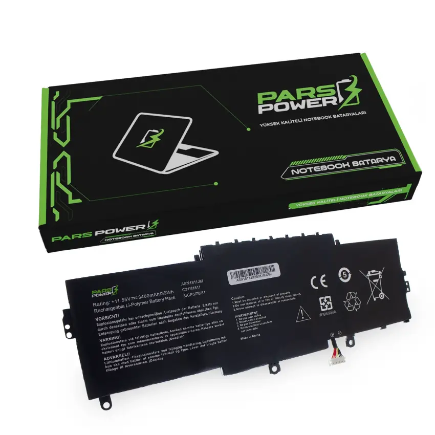 Asus ASN1811JM Batarya - Pil (Pars Power)