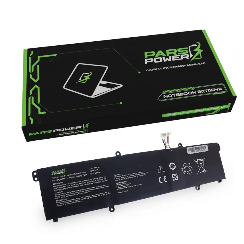 Asus VivoBook Flip 14 TM420IA-KM100A6 Batarya - Pil (Pars Power)