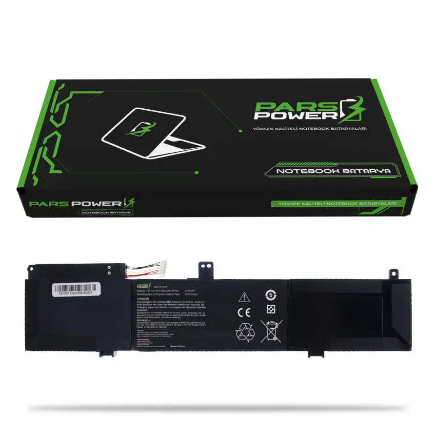 Asus VivoBook Flip TP301U, TP301UJ Batarya - Pil (Pars Power)