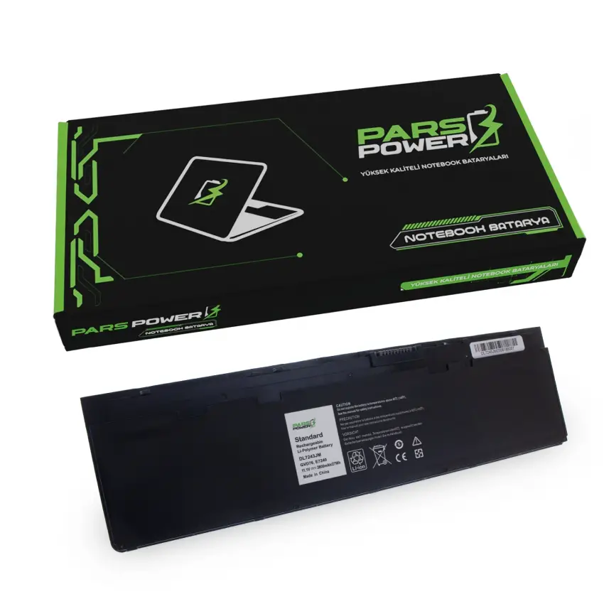 Dell Latitude E7240 Batarya - Pil (Pars Power)