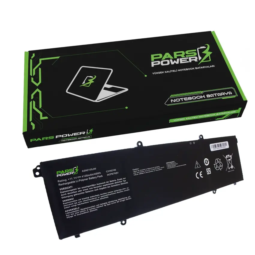 Asus VivoBook 16X K3604VA Batarya - Pil (Pars Power)